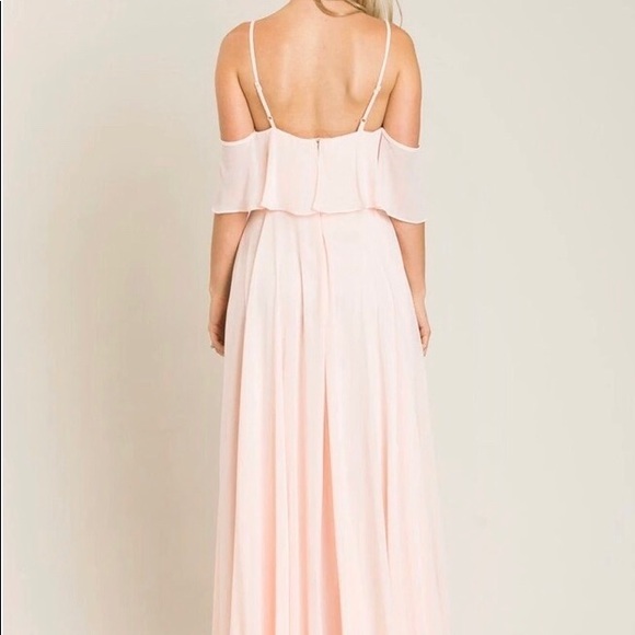 Blush Pink Morning Lavender Maxi Bridesmaid Dress - Picture 4 of 4
